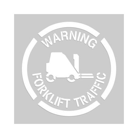 Accuform FLOOR MARKING STENCIL WARNING  PMS229 PMS229